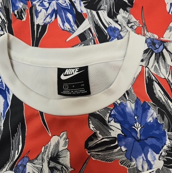 Nike Sportswear Women’s Mini Bodycone Long-Sleeve Floral Dress size Small - Picture 11 of 16